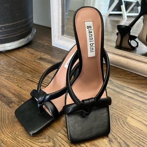 Black Open-toed Heels